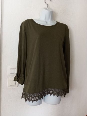 Haut manches longues avec lin femme 38