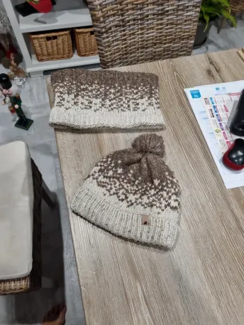 Ensemble Bonnet et Snood  Taille 8/14 ans