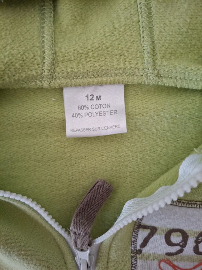 Gilet zippé 12mois - photo numéro 4