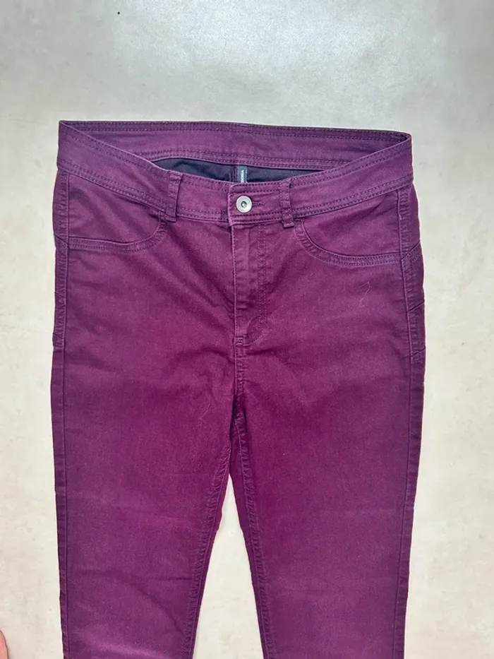 Pantalon violet femme taille 40 calzedonia - photo numéro 3