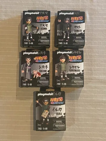 Lot de 5 figurines Playmobil Naruto neuves