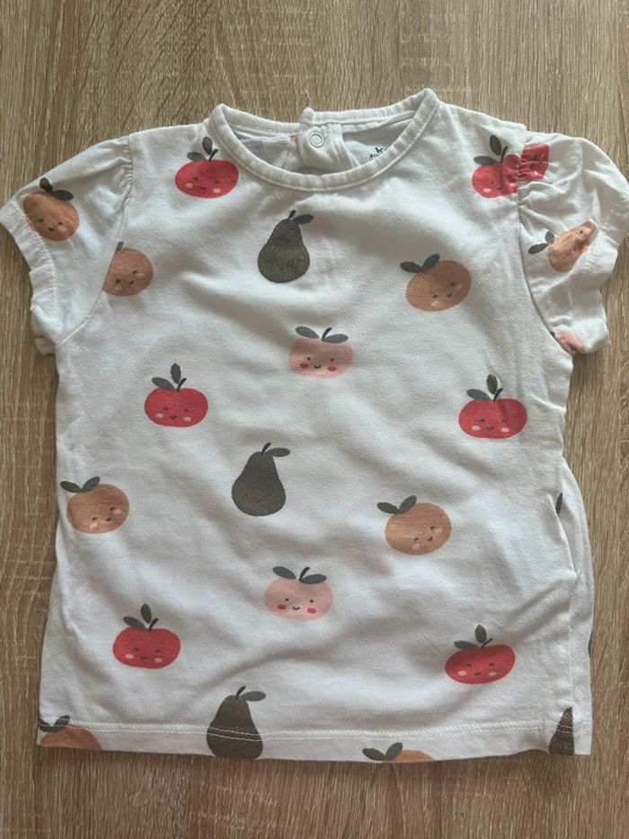 T-shirt motifs fruits Kiabi