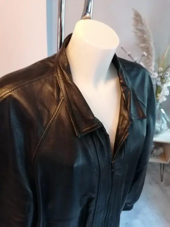 Veste cuir vintage broz brother's XXL - photo numéro 3