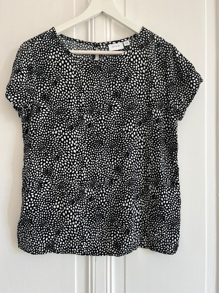 T-shirt vila M noir et blanc