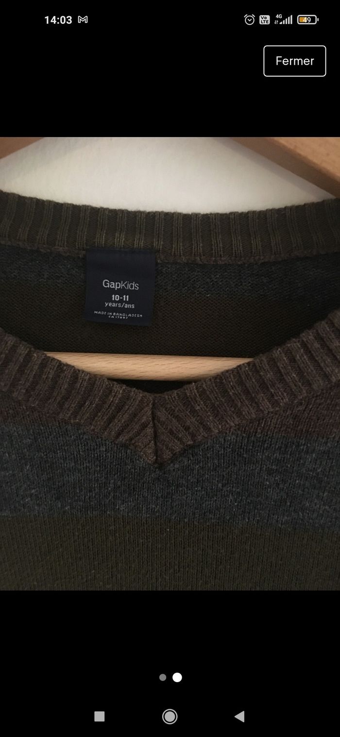 Pull gap 10-11 ans - photo numéro 2