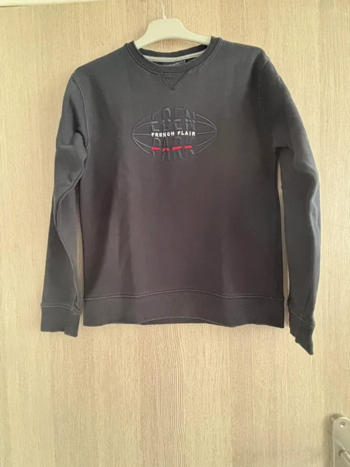 Pull en coton Éden Park bleu marine Taille 12 ans - photo numéro 2