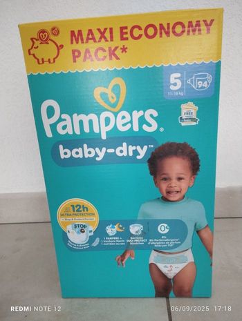 Couche Pampers taille 5