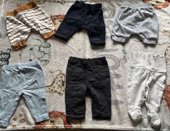 Lot de 6 pantalons taille 1 mois 
