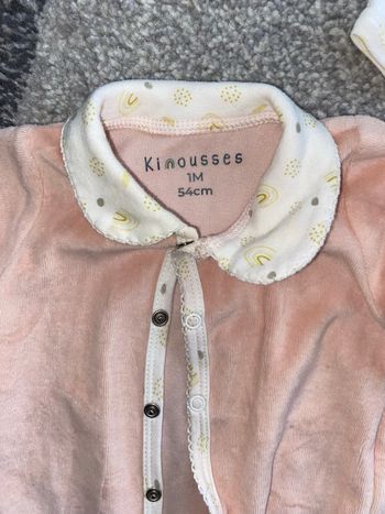 Ensemble naissance bébé rose complet – 1 mois