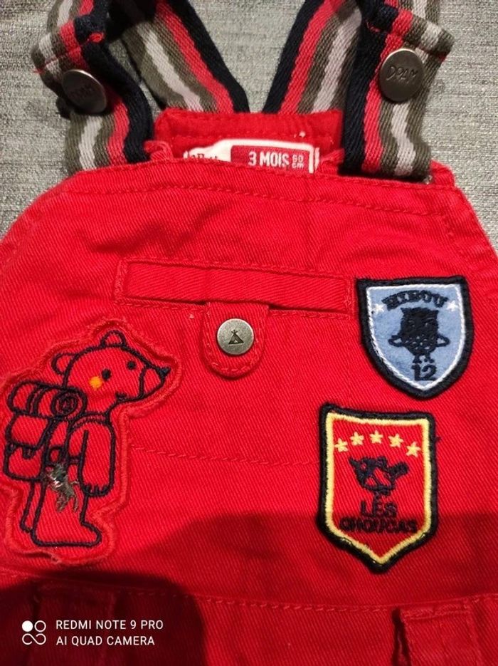 Salopette Dpam 3 mois 60 cm - photo numéro 2
