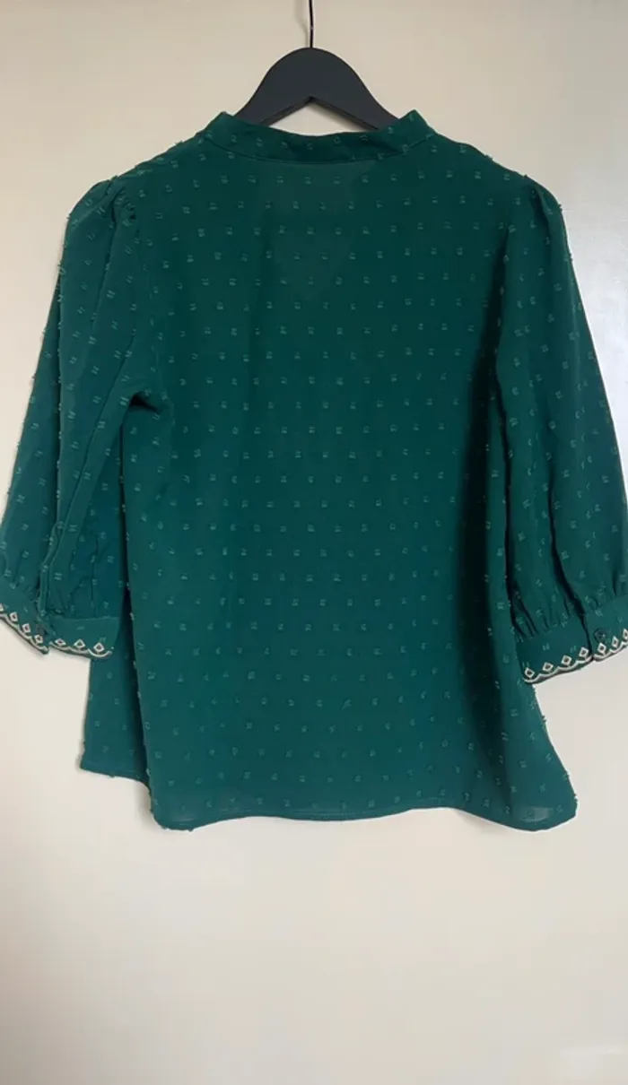 Top/chemise vert (bleu canard) T36 - Neuf 💚 - photo numéro 3