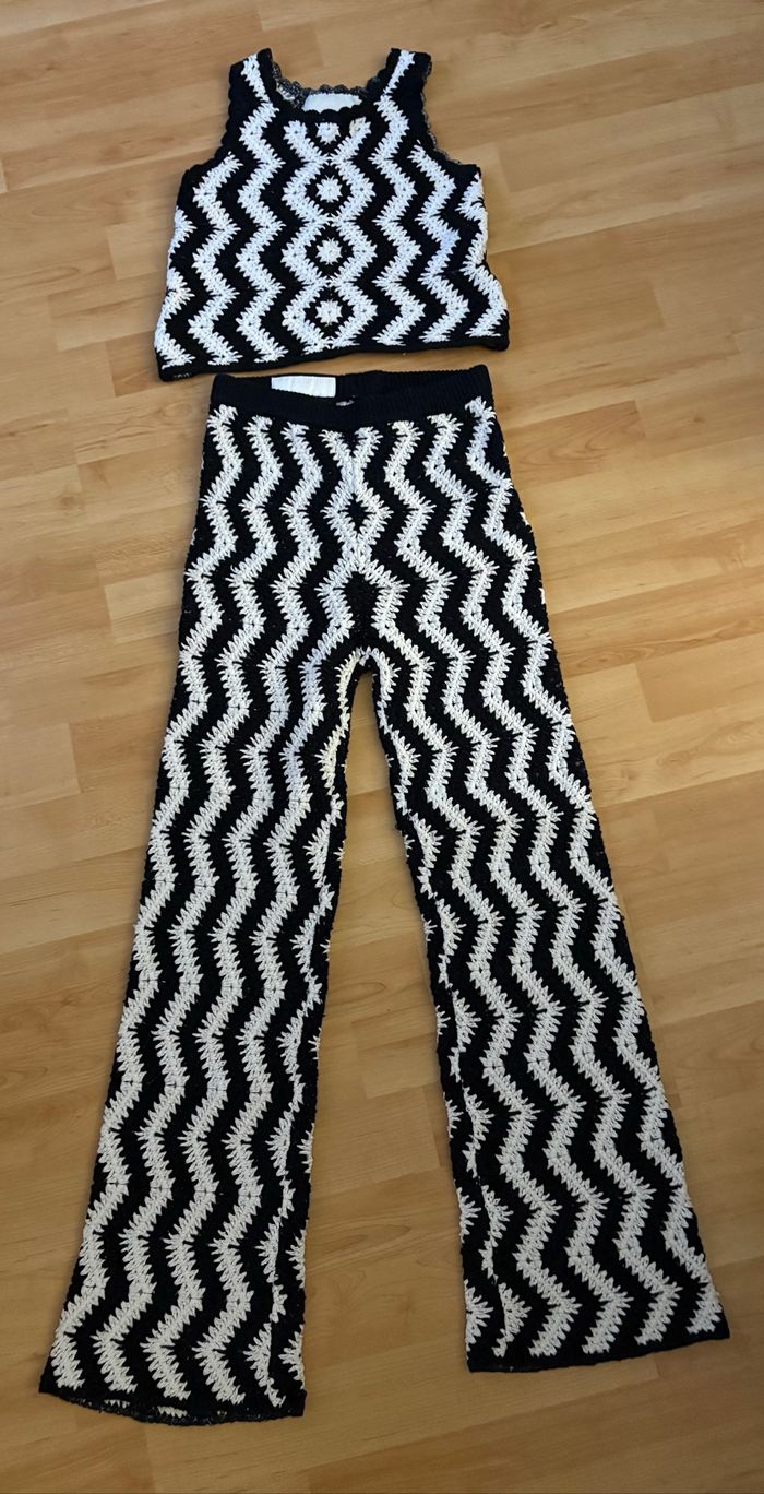 Ensemble pantalon crop top fille