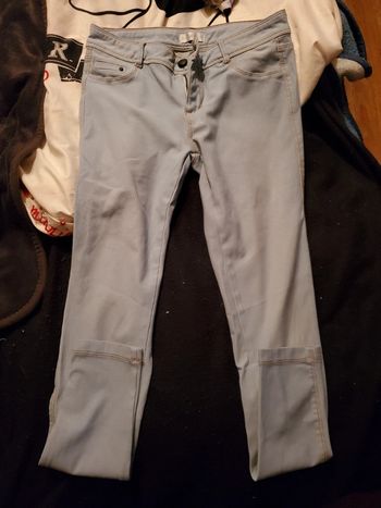 Pantalon leggings bleu clair cache cache