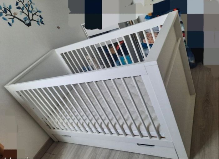 Lit à barreaux avec tiroir - photo numéro 2