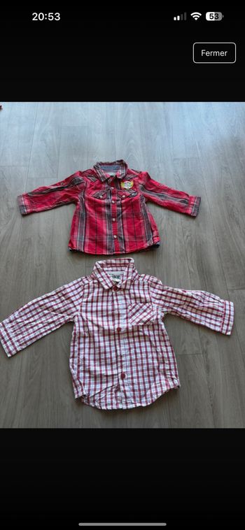 Chemise manches longues