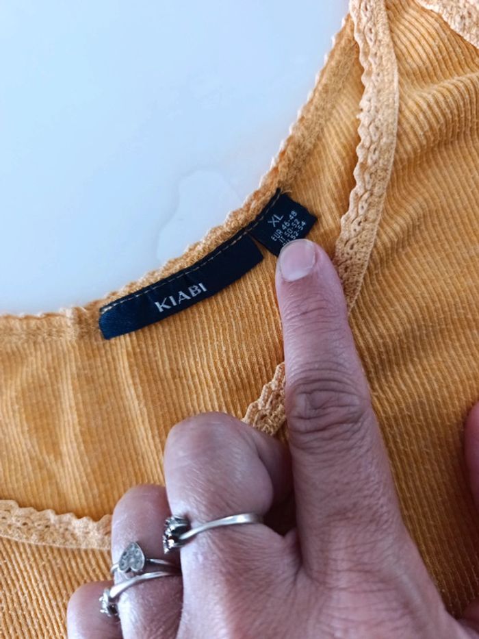 Débardeur jaune Kiabi XL - photo numéro 5