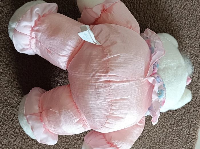 Vintage 90' Superbe peluche Ours rose - photo numéro 4