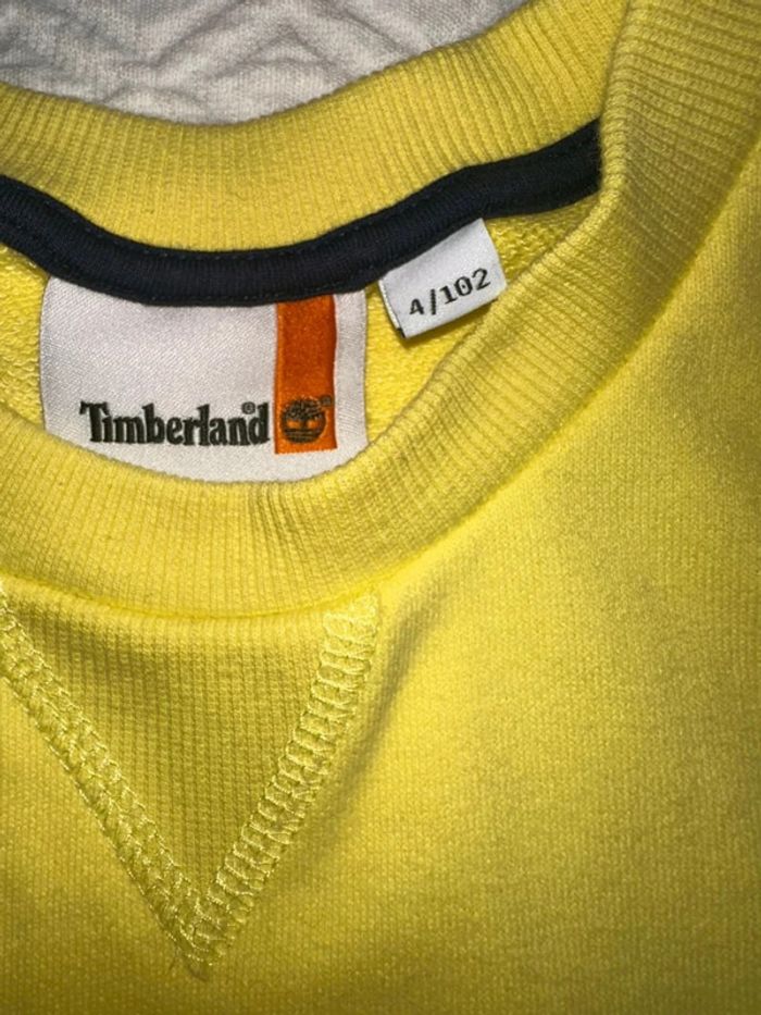 Très beau Sweat jaune timberland 4 ans - photo numéro 3