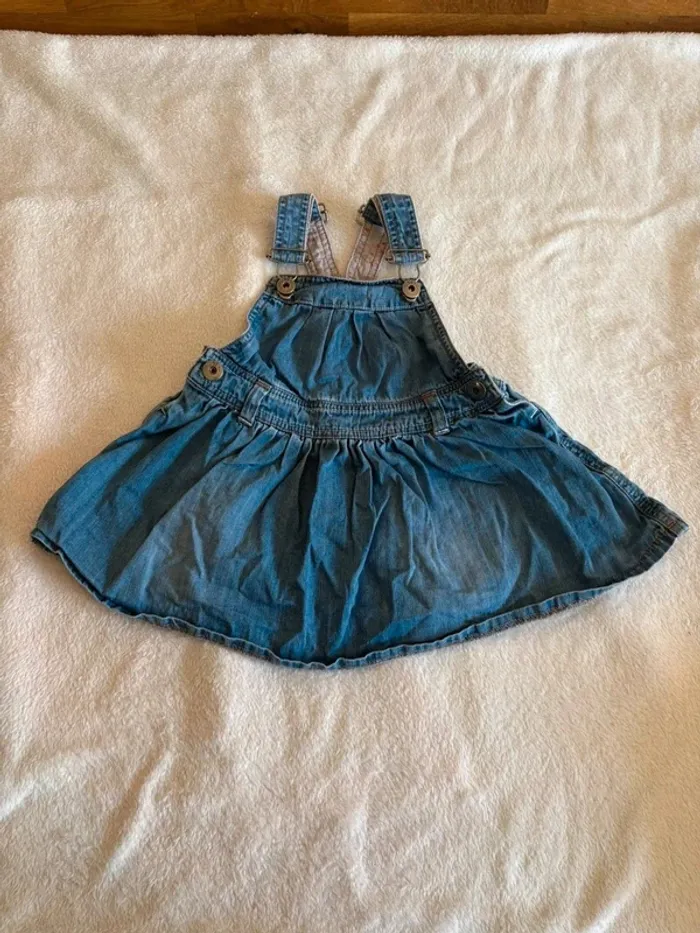 Salopette robe en jean Kidkanai – 18 mois (81 cm) - photo numéro 2