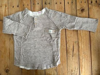 Maillot manche longue Zara boy 3/4 an