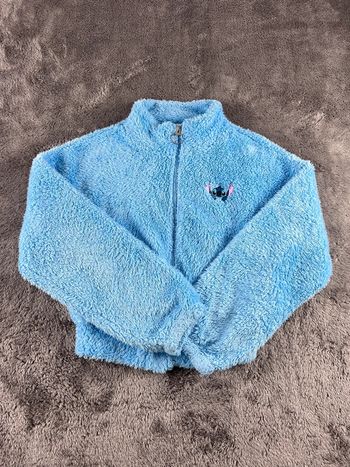 Veste Polaire Disney Lilo & Stitch Bleu Ciel Taille XS