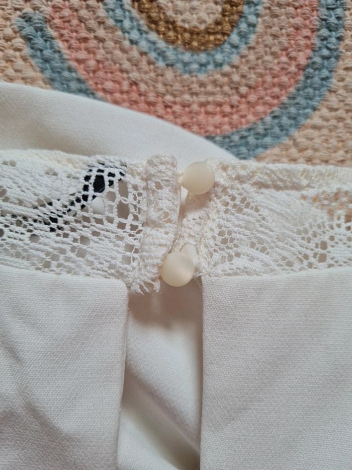 Robe blanc cassé zara trafaluc M - photo numéro 12