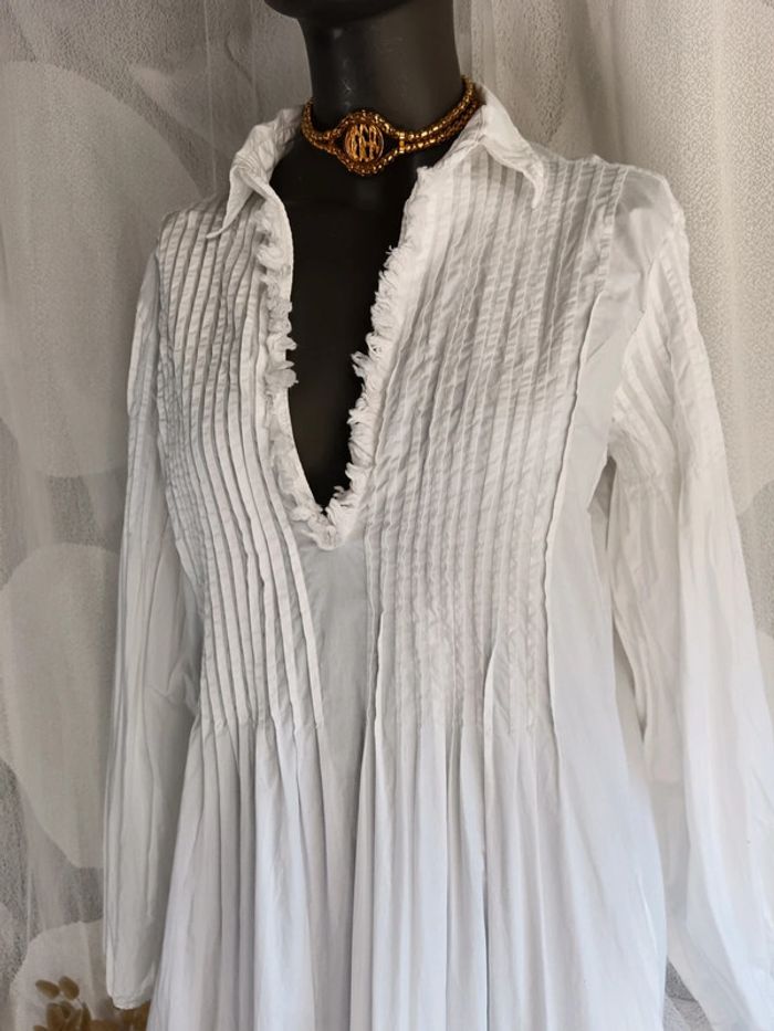 Gérard Darel | Robe blanche bohème chic | t. L - photo numéro 5