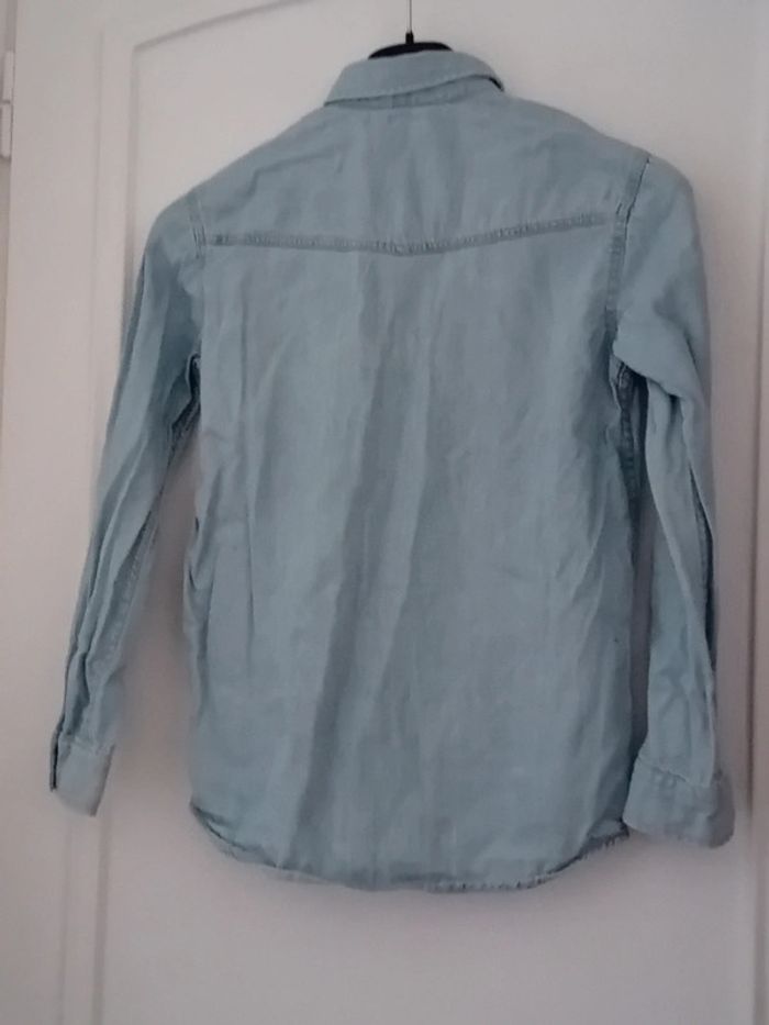 Chemise en jean léger bleu garçon 9/10 ans LC waikiki - photo numéro 4