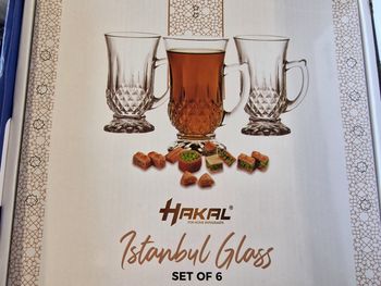 Set de 6 verres à thé