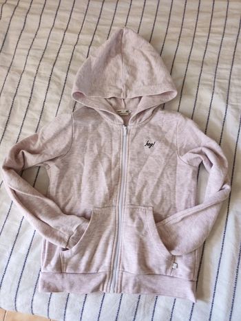 🌹Sweat zippé 10/12 ans rose clair🌹