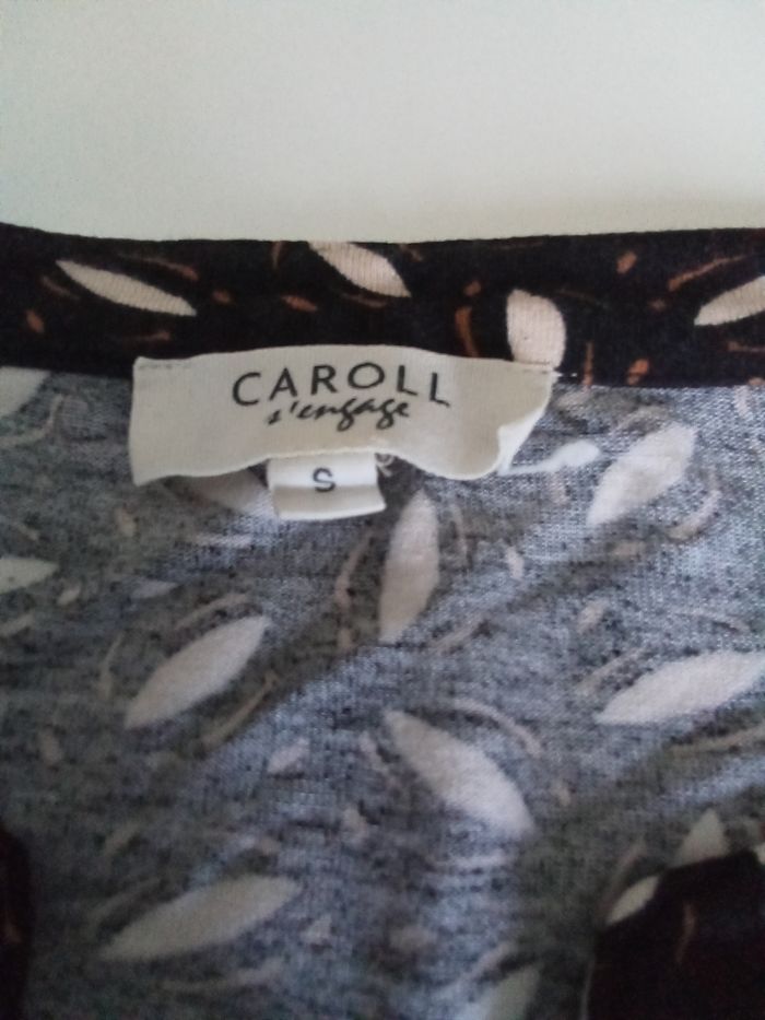 Blouse manches 3/4. Caroll, taille S - photo numéro 3