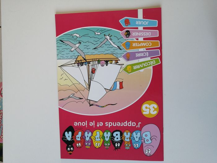 lot barbapapa peluche sac et livres d'activités - photo numéro 6