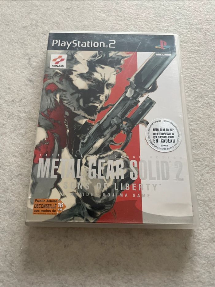 Metal Gear Solid 2 Sons Of Liberty Jeu PS2 FR