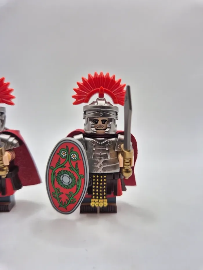 Figurines type lego 2 Centurions soldats légionnaires romains - photo numéro 3