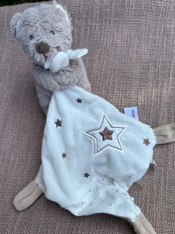 Doudou ourson beige pommette