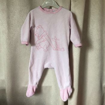 Pyjama velours rose Winnie 3 mois Disney