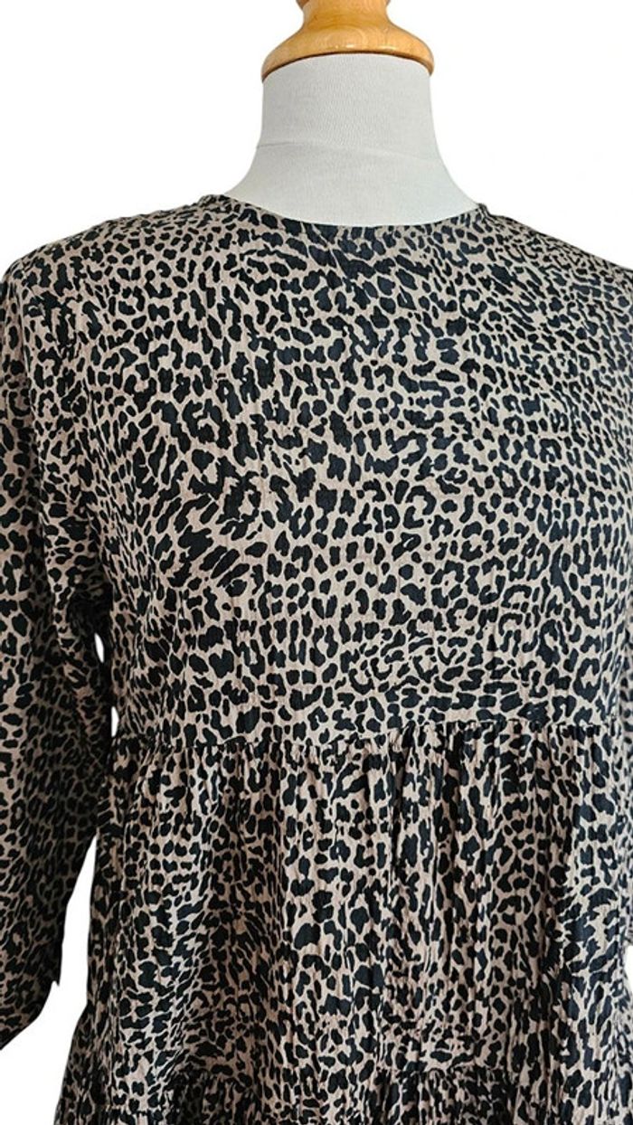 Robe mini Zara – XS – Imprimé Léopard – État : Excellent - photo numéro 2