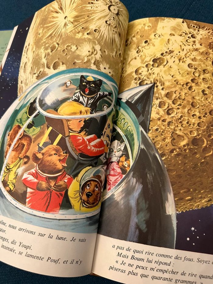 1966 livre ancien Caroline sur la Lune Grands albums Hachette Pierre Probst bd - photo numéro 5