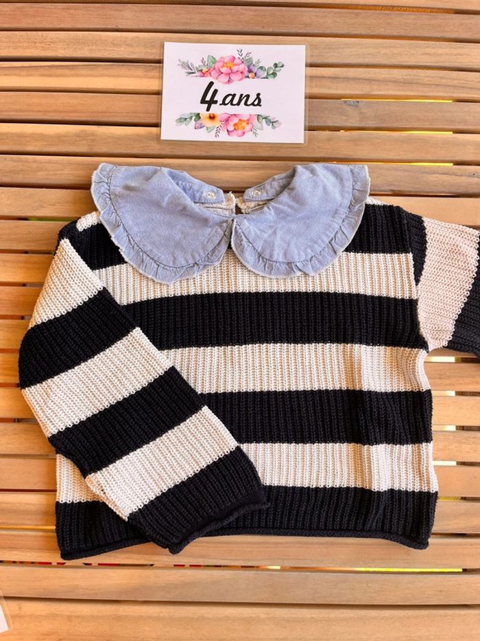 Pull marinière avec col Zara 4 ans