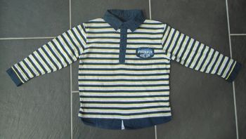 Joli polo manches longues garçon 3 ans (94 cm)