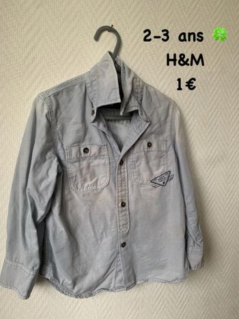 Chemise 🍀 2-3 ans 🍀 H&M