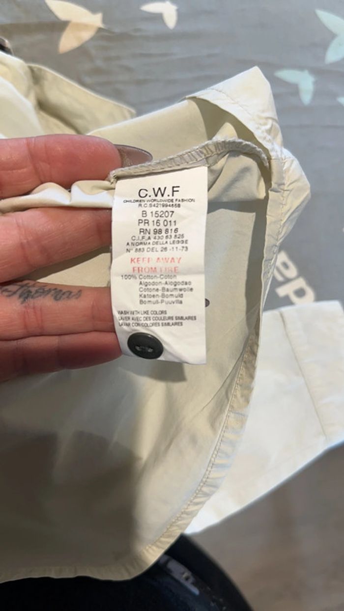 Superbe chemise beige mixte 4 ans - photo numéro 8
