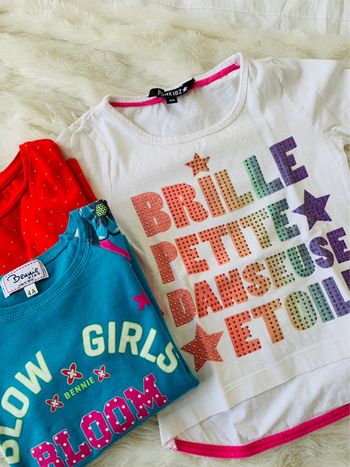 Lot de 3 tshirts manches longues 4 ans
