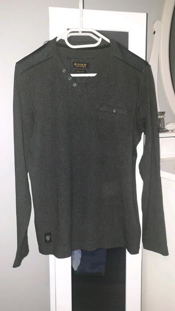 Pull gris homme