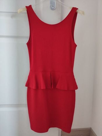 Robe mini rouge S Zara