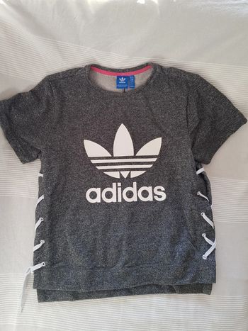 Shirt tee large à lacets taille 38/S Adidas