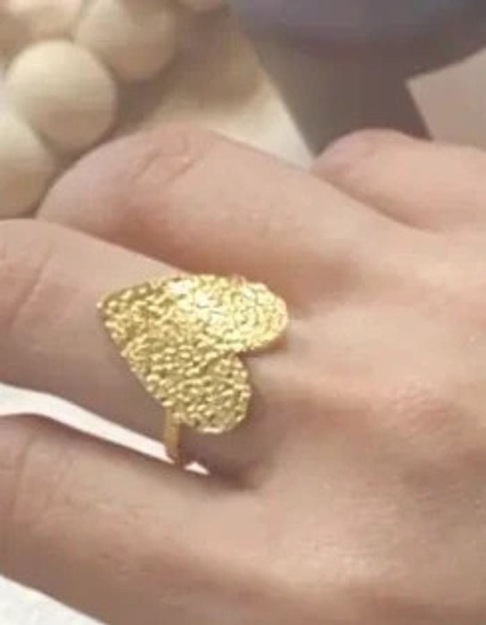 Bague doré acier inoxydable - photo numéro 2
