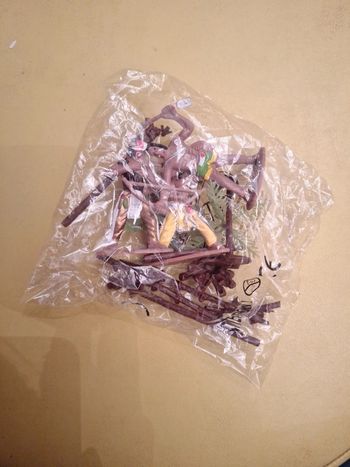 Lot de 3 indien et arbre