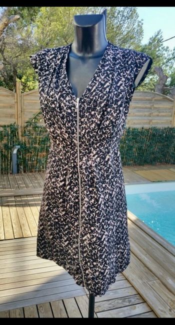 Robe  imprimée vintage de la marque Mim, en taille 34 - XS.
