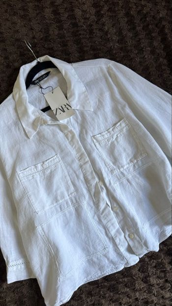 Blouse chemise lin ramie Zara L